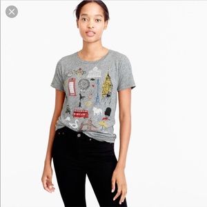 J Crew “London” Art Destination T-Shirt